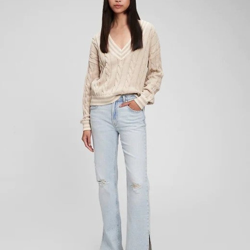 Mid Rise 90s Loose Jeans in Organic Cotton with Washwell, 27 Long, light destroy